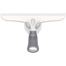 창문 유리 샤워 도어 자동차 앞유리 헤비 듀티 윈도우 스크러버용 MR.SIGA 다목적 실리콘 스퀴지 흡입 후크 10인치 화이트그레이 1팩 포함, White & Black, 10 inch (Pack of 1), 화이트 & 블랙., 화이트 & 블랙