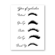 속눈썹 확장 폼 매핑 가이드 포스터 캔버스 프린트 기술자 선물 미용실 벽 예술 그림 장식, [02] A5 15x21 cm No Frame, [08] ePH4389