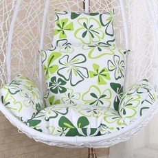 리조트 그네의자 원형 라탄 전용 주택 레드쿠션 행잉 100cm 인테리어 쿠션 그네, U58푸른 초원, 1개