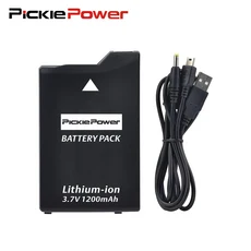 Pickle Power PSP 30002000 배터리(PSP Slim 2000용 충전기 케이블 포함) PSP-S110PSP-3001 PSP-3002, 01 1 Battery