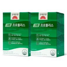 고려은단 그린 프로폴리스 츄어블정, 60정, 2개