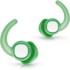 수면 소음 감소를 위한 2쌍 이어플러그 부드러운 실리콘 편안한 사운드 차단 코골이 및 청력 보호를 재사용 가능한 이어플러그녹색 대형, Green, Large