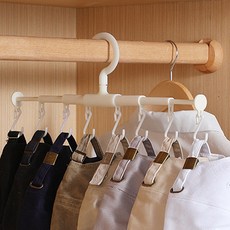 마코제이 길이조절 모자걸이 다용도 옷걸이, 화이트, 1개