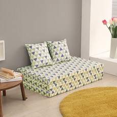 접이식 3단 무중력 슬립 매트리스 70T 100T 북유럽커버 / 토퍼 메모리폼, 북유럽_그린, 70mm