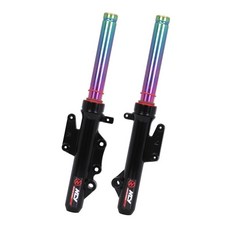 NCY N-17 JET S 征服者前叉 悠活版 金/彩鈦 改裝前叉 JET S SR SL 適用, 1個, 山海版-彩鈦, 彩鈦