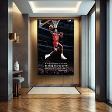 영감을주는 농구 예술 코비 슬램 덩크 캔버스 훈련 스포츠 장식 동기 부여, [09] P7, [03] 20x30cm No Frame
