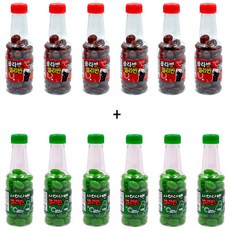 [혼합] 사이다병 젤리빈 + 콜라병 젤리빈, 720g, 1세트