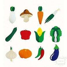 청양 교육 자료 모형 야채 12종 구성 소품 학습 교구 1개입, 본상품선택, 본상품선택, 본상품선택