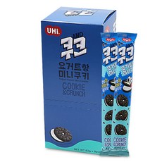 쿠크 요거트 향 미니 샌드 쿠키 82gx9개x6통 소포장 단체 어린이 간식 과자 생일 답례품, 1박스, 4.428kg