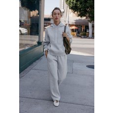 ZARA 플러시 와이드 레그 팬츠 - 그레이 503040798