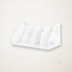 시스맥스 책꽂이 4단 WH 280126 450x210x210mm 데스크 정리 2개입