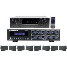 오디오세이빙스 번들: (1) 테크니컬 프로 6존 12스피커 홈시어터 블루투스 수신기 & (4) 록빌 롤 스위블 홈시어터 스피커 & (1) 록빌, 오디오세이빙스 번들: (1) 테크니컬 프로 6존 12스