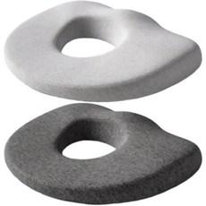 메디플러스 도넛방석 욕창예방 치질 임산부 방석 노인 휠체어 방석, 진회색, 1개