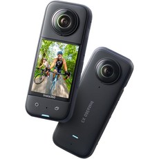 Insta360 X3 - 방수 360 액션 카메라 12인치 48MP 센서 5.7K 액티브 HDR 비디오 72MP 사진 4K 싱글 렌즈 60fps Me 모드 안정화 2.29인치, Get-Set Bundle