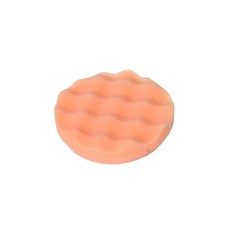 3M 광택스폰지 3인치용 주황색 엠보싱 벨크로 연결, 1개