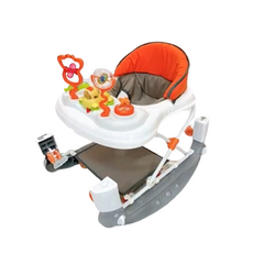 小汽車2合1多功能聲光搖椅款學步車 螃蟹車, 1個, 灰色/GL800R2, 灰