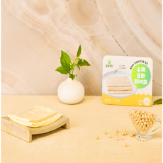 국산콩100% 유바페이퍼(탕엽) 무첨가 식물성 고단백 자연 식재료 두유피 80g (무료배송), 5개