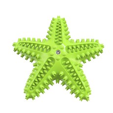 샤오고 플로팅 몰러 티스 앤 사운딩 스타피쉬 강아지 장난감, Green × 1개, 1개