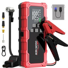 점프스타터 8000A 12V 차량용 엔진스타터 26800mAh 150PSI 공기주입기