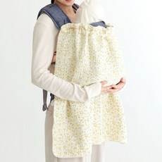 와이엠마마 유모차 아기띠 사계절 다용도 거즈 블랭킷, 유채꽃