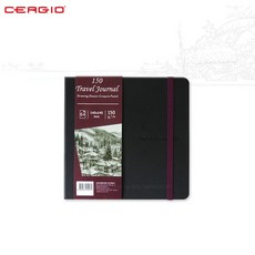 Cergio 세르지오 트래블저널 150g 13.5x13.5 정사각/64매입/드로잉패드, CE-1557-SQ14, 상세설명 참조, CE-1557-SQ14