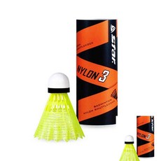 더아이 스타 나일론 셔틀콕 3P 베드민턴공 연습용셔틀콕 나일론콕