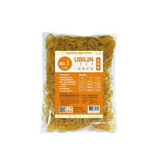 UBILIN優筆霖 台灣製造 黃色橡皮筋 強力橡皮筋 大容量 膠圈 18膠圈, 1個, 1號橡皮筋 #8 四兩
