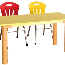 2인용 유치 책상 기본다리 530mm 어린이책상, 연두