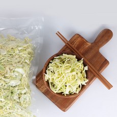 초록한입 유기농 슬라이스 양배추채 (전남 무안), 1개, 1kg