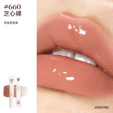 JOOCYEE 酵色 Happy me day系列彩妝組 唇膏唇釉腮紅眼影盤 冰透唇蜜#660 小紅書推薦, 生日快樂#冰透唇蜜660, 1個