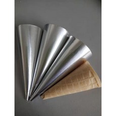 冰淇淋套 蛋筒紙套 甜筒紙霜淇淋 冰淇淋紙套 烘焙包裝紙托 冰激淩通用紙鋁箔, 1個, 銀色紙套迷你高8公分100個