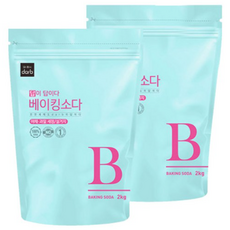 답이답이다 프리미엄 세제 베이킹소다, 2kg, 2개
