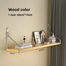 벽걸이형 라우터 선반 무타공 침실 벽 수납 랙 가로형 파티션 박스 스탠드 아메리칸 컨트리 스타일, 71 원목 6015 무흔못 (실제 벽면)