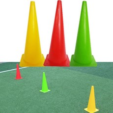 축제체육대회 야외운동 칼라콘48cm 축구용품 게임용품 54611ea 1(ea), 칼라콘48cm그린