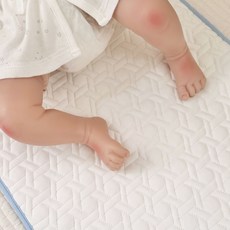쭈니네 아기 유아 신생아 침대맞춤 쿨매트 논슬립 냉감패드 듀라론 방수패드, 그레이, 1개