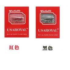 PVC撲克牌 防水耐用, 紅色, 10個