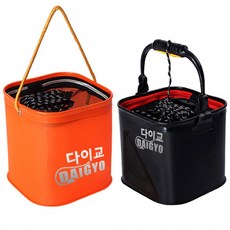 미니 소형 휴대용 다용도 접이식 두레박 조과통 살림망 물통 20 24 삐꾸통 살림통 물고기담는통, 1개, 04. 다이교 방수태클박스 소형