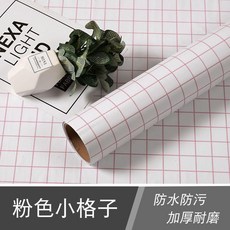 good 防潮格子厚牆紙自粘大學生宿舍牆貼壁紙寢室裝飾家用, 1個, 粉色小格子,60cm*1米, 粉色小格子