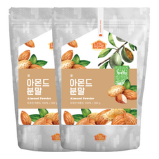 건강한우리집비옴 고소한 생 아몬드 가루 100%분말, 2개