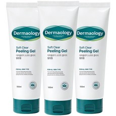 [피부각질 135% 개선] 1+1+1 더마올로지 저자극 필링젤 150ml 각질제거제 얼굴 스크럽 각질케어 남자 여자, 3개