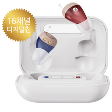 16채널 디지털 음성증폭기 미국 FDA 등록모델 JH-A49A JH-D26AT 소음과 음성을 구분하여 음성을 또렷하게 증폭합니다. 좌 우 한쌍과 전용충전케이스 1년 무상수리, 1세트