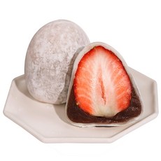 [입점특가] 명가삼대떡집 생 딸기로 만든 수제 딸기모찌 개별포장 생과일모찌, 6개, 70g