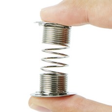 미니 소품 제작 고정 지지대 탄성 와이어 부자재 실버 4cm, 1개