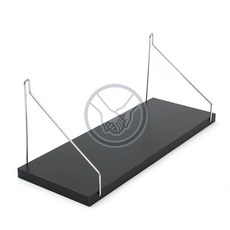 더가 무타공 벽선반 40x15cm 블랙