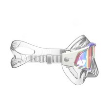 CDMAX x 男子漢的浪 自由潛水低容積防霧面鏡, 透明+電鍍炫彩鏡框