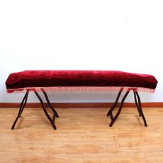 거문고 방진커버 벨벳 고급 국악기 덮개 먼지 방지 케이스, 1개, 와인레드 163 165cm용