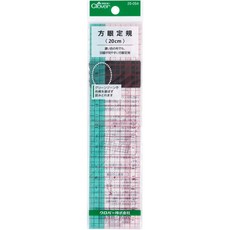 Clover 方眼定規尺, 1個, 25-054: 20cm