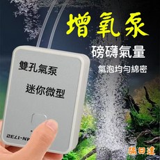 現貨 打氣馬達 打氣機 USB打氣機 氣泡打氣機 空氣幫浦 活餌箱供氧機/打氣機/供氧幫浦 空氣馬達 氣泡石 供氧 釣魚, 1個, 至尊級198雙孔—98800mA超大容量