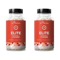 EU NATURAL 咖啡因+茶胺酸膠囊, 2罐, 120顆