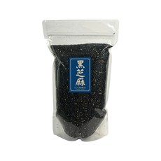 川元參藥行 黑芝麻粒 - 嚴選優質、無添加、膳食纖維豐富, 600g, 1個